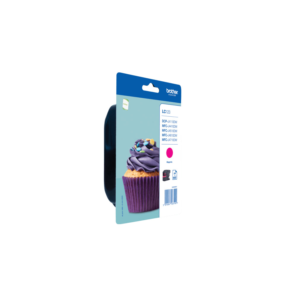 Brother LC123MBP bläckpatroner Original Magenta