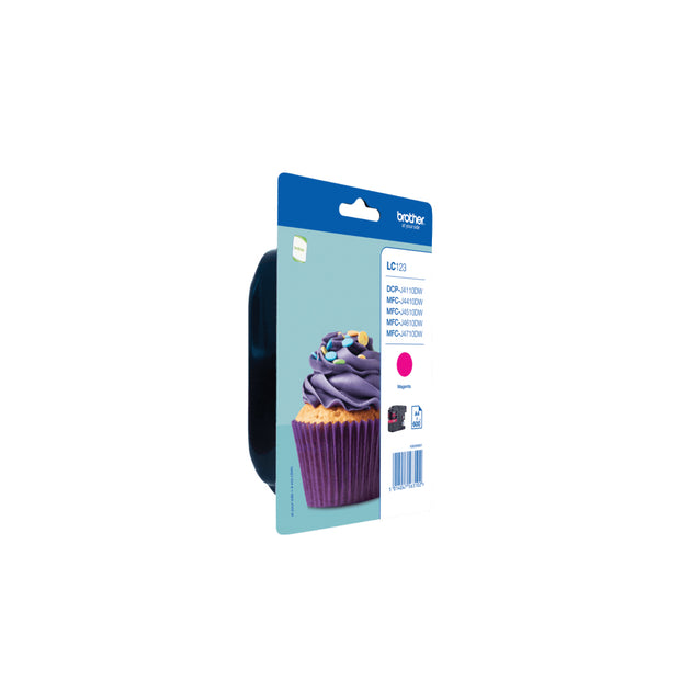 Brother LC123MBP bläckpatroner Original Magenta