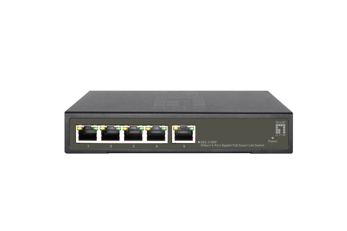 LevelOne GES-2105P nätverksswitchar hanterad L2 Gigabit Ethernet (10/100/1000)
