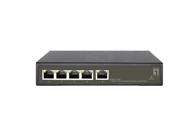 LevelOne GES-2105P nätverksswitchar hanterad L2 Gigabit Ethernet (10/100/1000)