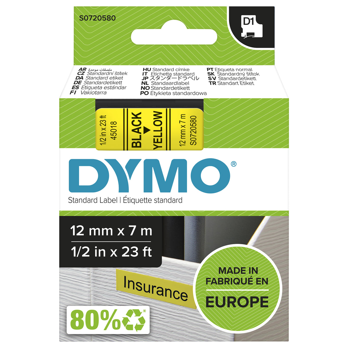 DYMO D1-originaletiketter