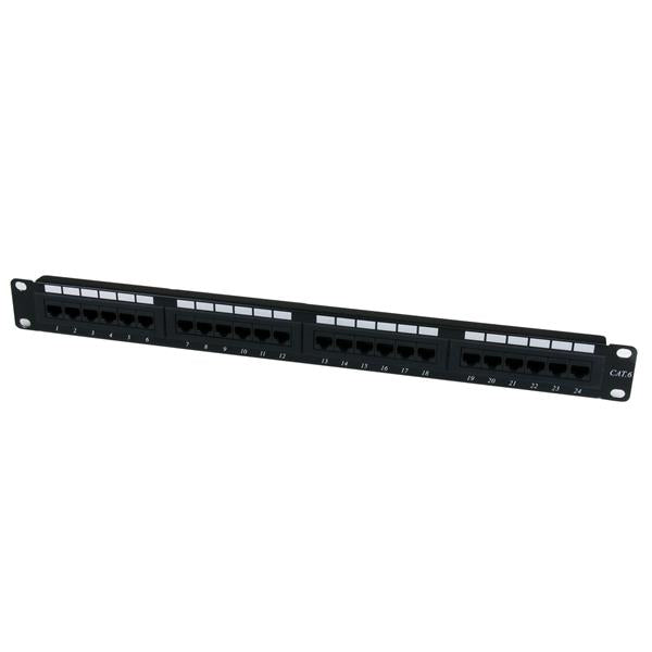 StarTech.com 1U hyllmonterbar Cat 6 110 patchpanel med 24 portar