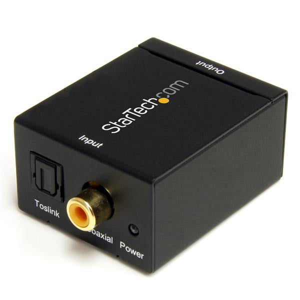 StarTech.com Digital koaxial SPDIF eller optisk Toslink till stereo RCA