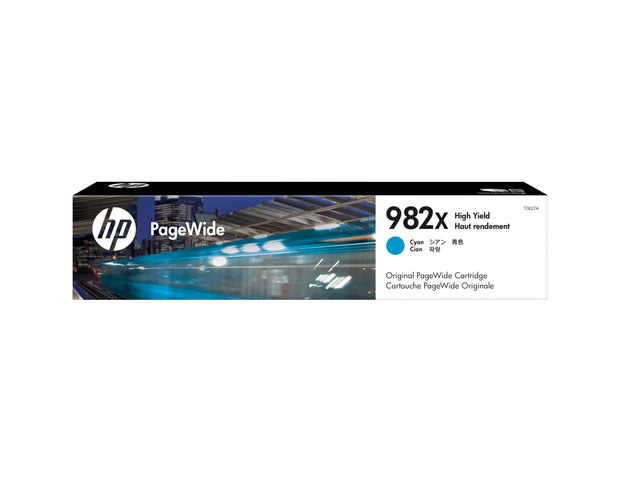 HP 982X cyan original PageWide-bläckpatron med hög kapacitet