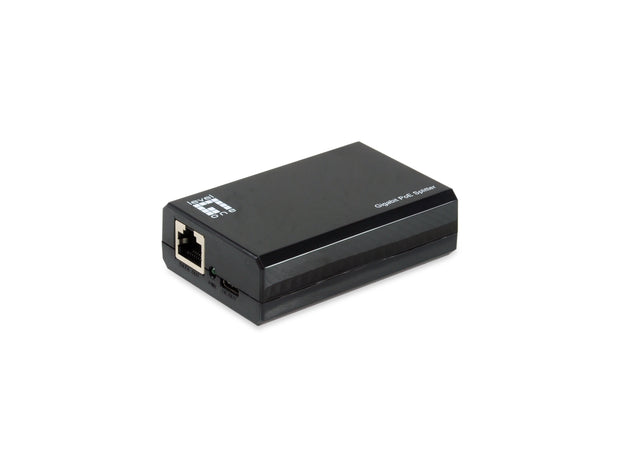 LevelOne POS-5001 nätverksdelare Strömförsörjning via Ethernet (PoE) stöd Svart
