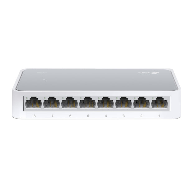 TP-Link TL-SF1008D nätverksswitchar Ohanterad Fast Ethernet (10/100) Vit