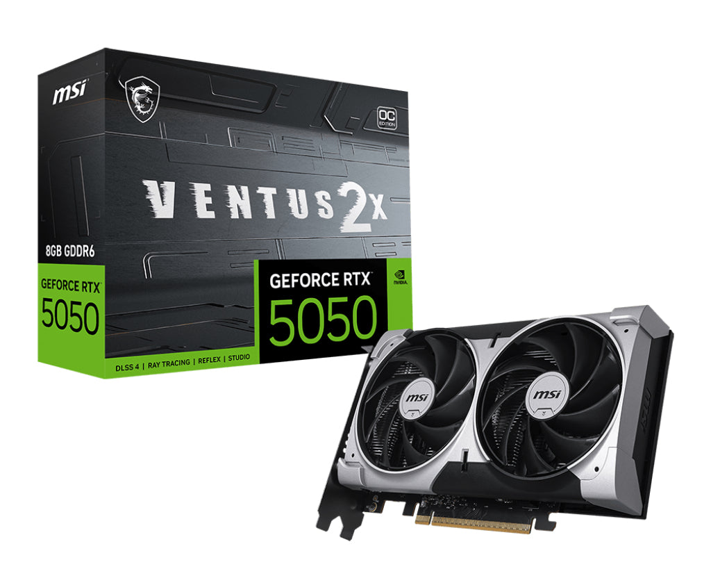 MSI GEFORCE RTX 5050 8G VENTUS 2X OC grafikkort NVIDIA