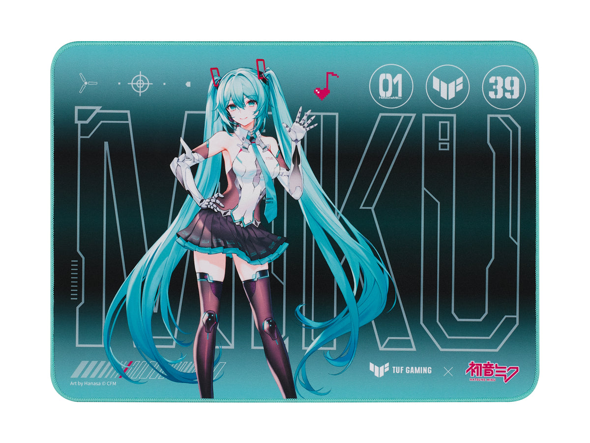 ASUS TUF Gaming P1 Hatsune Miku Edition Spelmusmatta Turkos