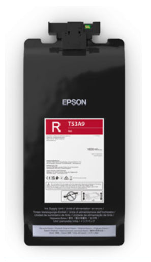 Epson Ink Red 1.6L RIPS 6 Col T7700DL bläckpatron