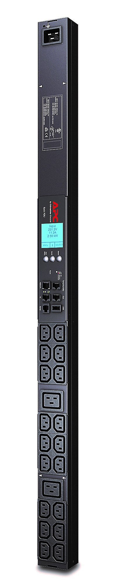 APC AP8858 grenuttag 20 AC-utgångar 0U Svart