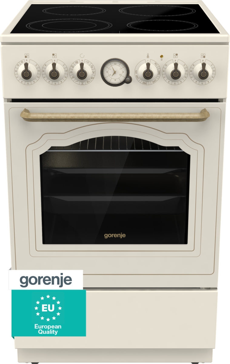 Gorenje GECS5B70CLI Fristående köksspis Elektrisk Keramisk Beige