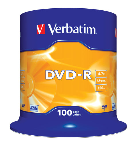 Verbatim DVD-R Matt Silver tomma Dvd:Er