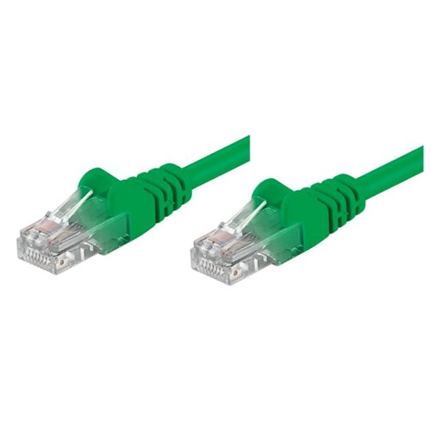 Techly 5m RJ45 Cat 5e nätverkskablar Grön Cat5e U/UTP (UTP)