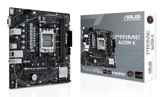 ASUS PRIME A620M-K AMD A620 AM5-sockel micro ATX