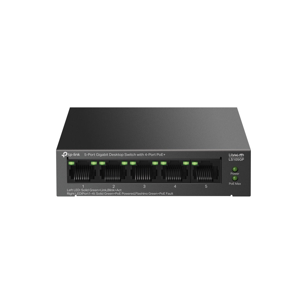 TP-Link LiteWave LS105GP nätverksswitchar Ohanterad Gigabit Ethernet (10/100/1000)
