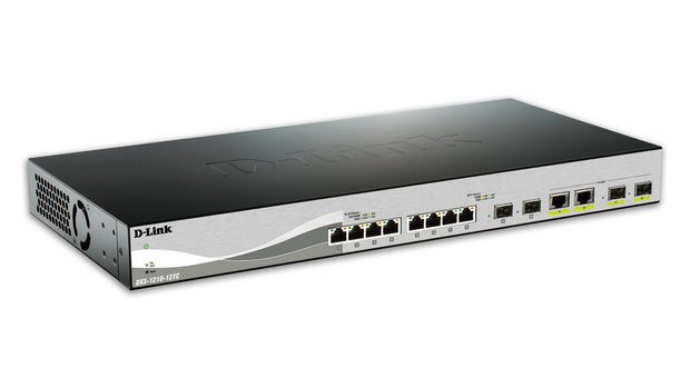 D-Link DXS-1210-12TC/E nätverksswitchar hanterad L2 10G Ethernet (100/1000/10000) 1U Svart