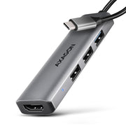 Axagon HMC-H3A dockningsstationer för bärbara datorer Kabel USB 3.2 Gen 1 (3.1 Gen