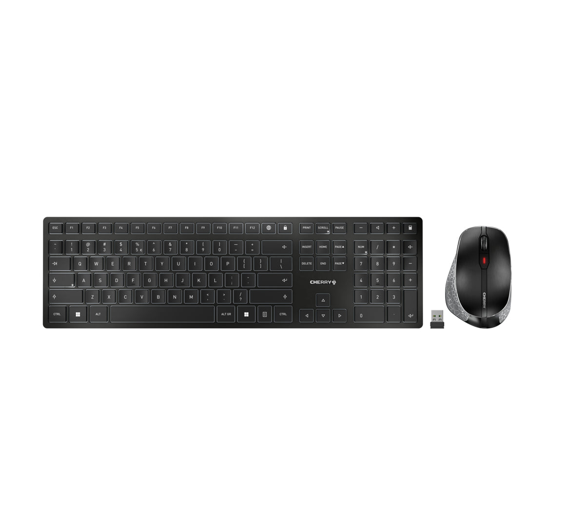 CHERRY DW 9500 SLIM tangentbord Mus inkluderad Universal Trådlös RF +