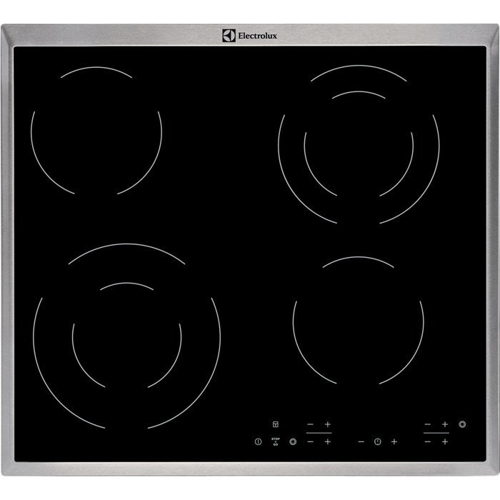Electrolux EHF6342XOK spishällar Svart Inbyggd Keramisk 4 zone(s)