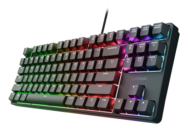 Trust 26135 tangentbord Spela USB QWERTZ tyska Svart