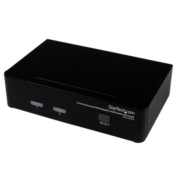 StarTech.com Professionell USB DisplayPort KVM-switch med 2 portar och audio