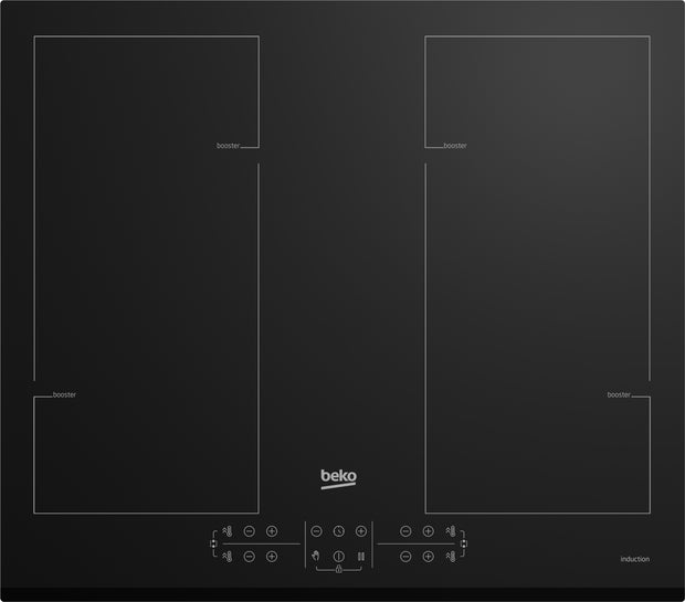 Beko HII64206F2MT Svart Inbyggd spishäll