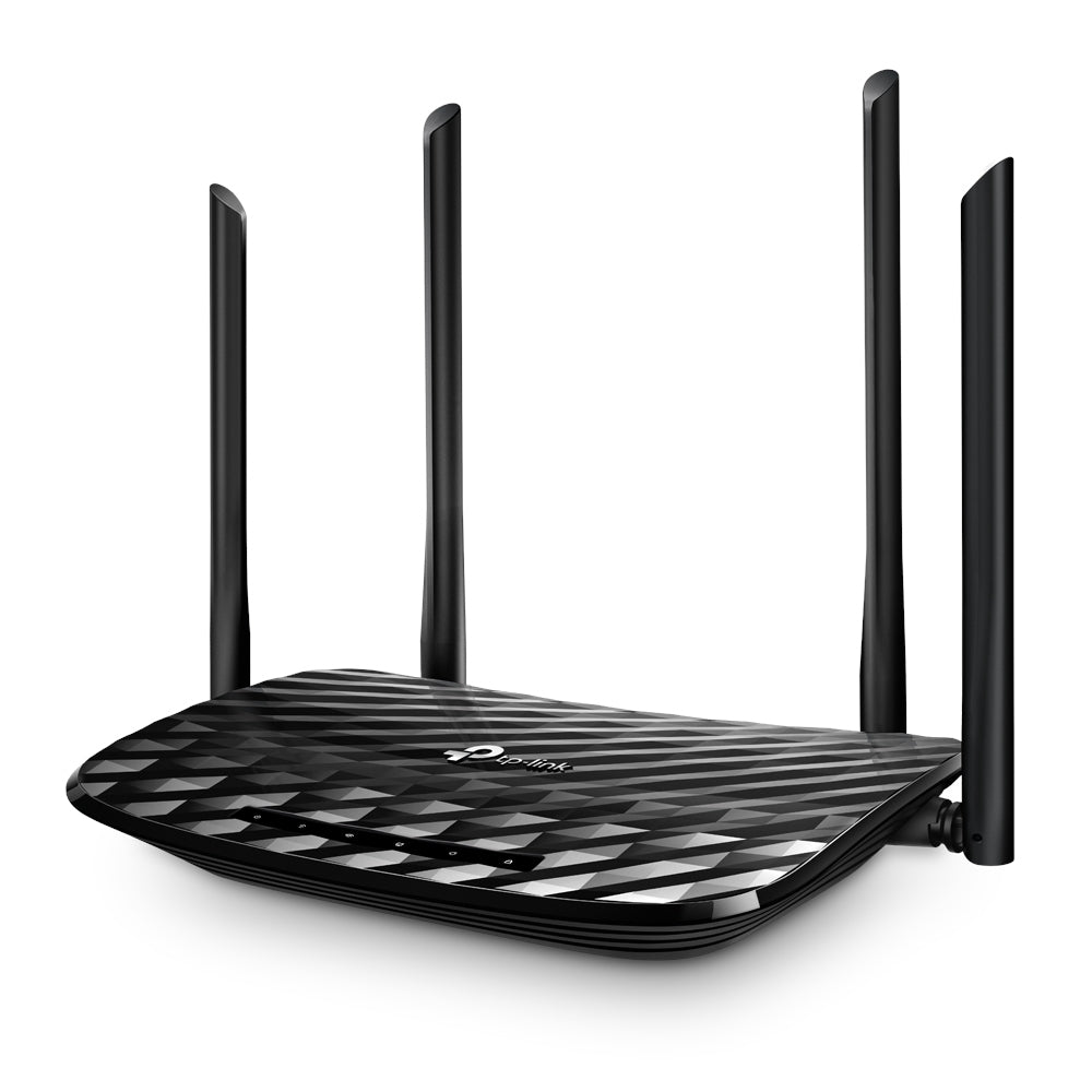 TP-Link AC1200 trådlös router Gigabit Ethernet Dual-band (2,4 GHz / 5 GHz) Svart