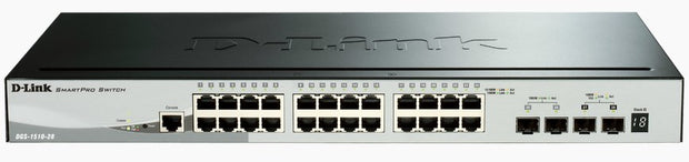 D-Link DGS-1510 hanterad L3 Gigabit Ethernet (10/100/1000) Svart