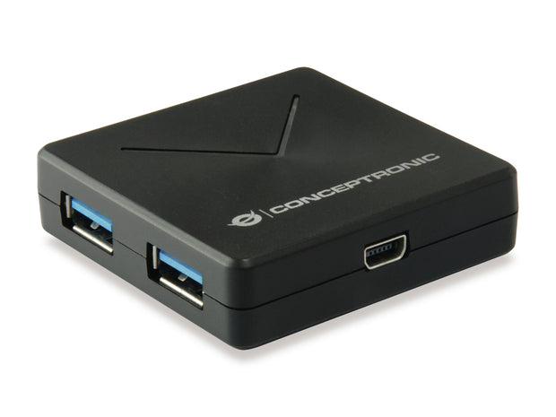 Conceptronic HUBBIES02B gränssnittshubbar USB 3.2 Gen 1 (3.1 Gen 1) Mini-B 5000