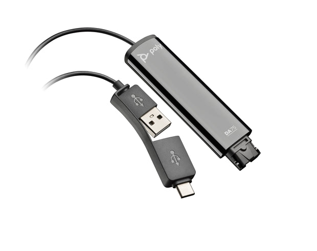 HP Poly DA75 USB till QD-adapter hörlurstillbehör