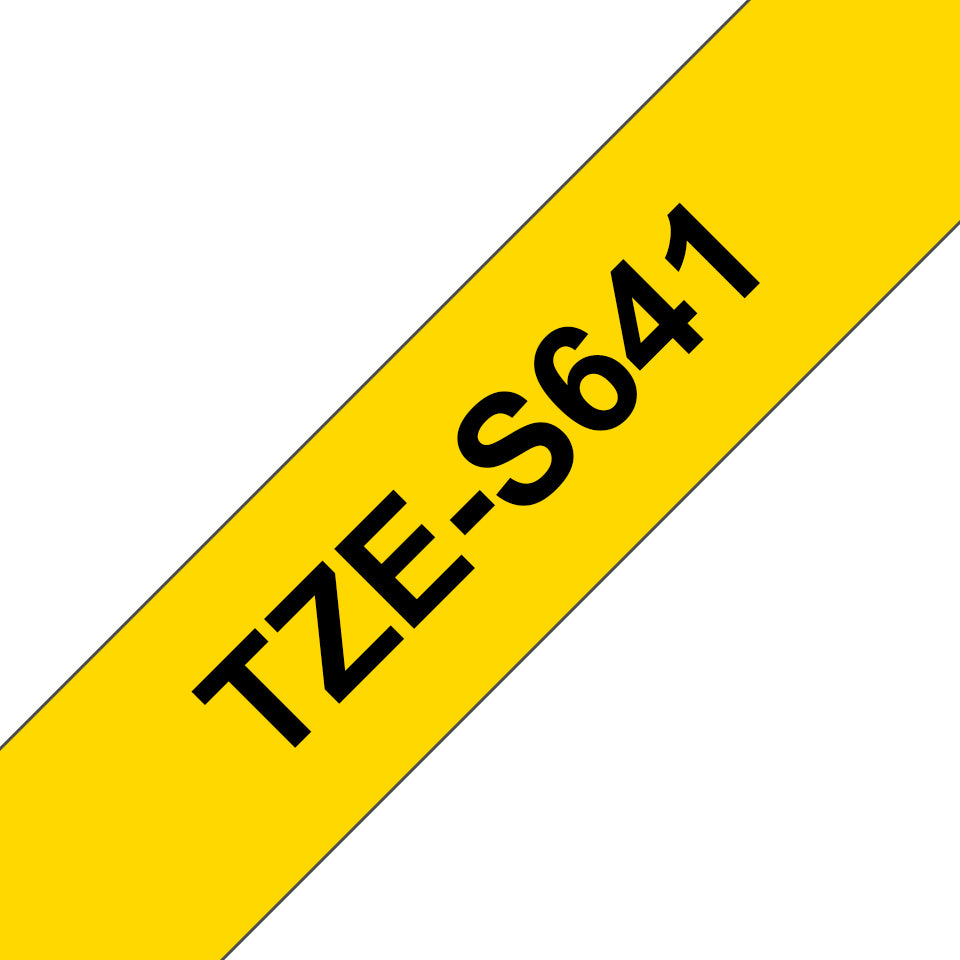 Brother TZE-S641 etikett-tejp Svart på gul TZ