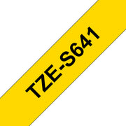 Brother TZE-S641 etikett-tejp Svart på gul TZ