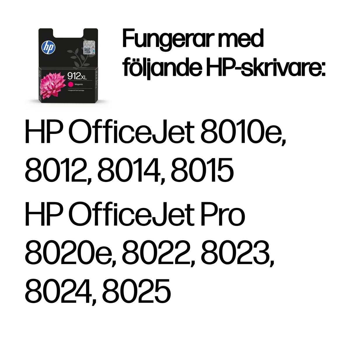 HP 912XL magenta original bläckpatron med hög kapacitet