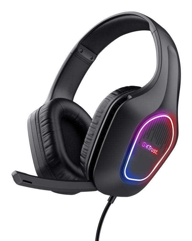Trust GXT 416 ZIROX Headset Kabel Huvudband Spela USB Type-A Svart