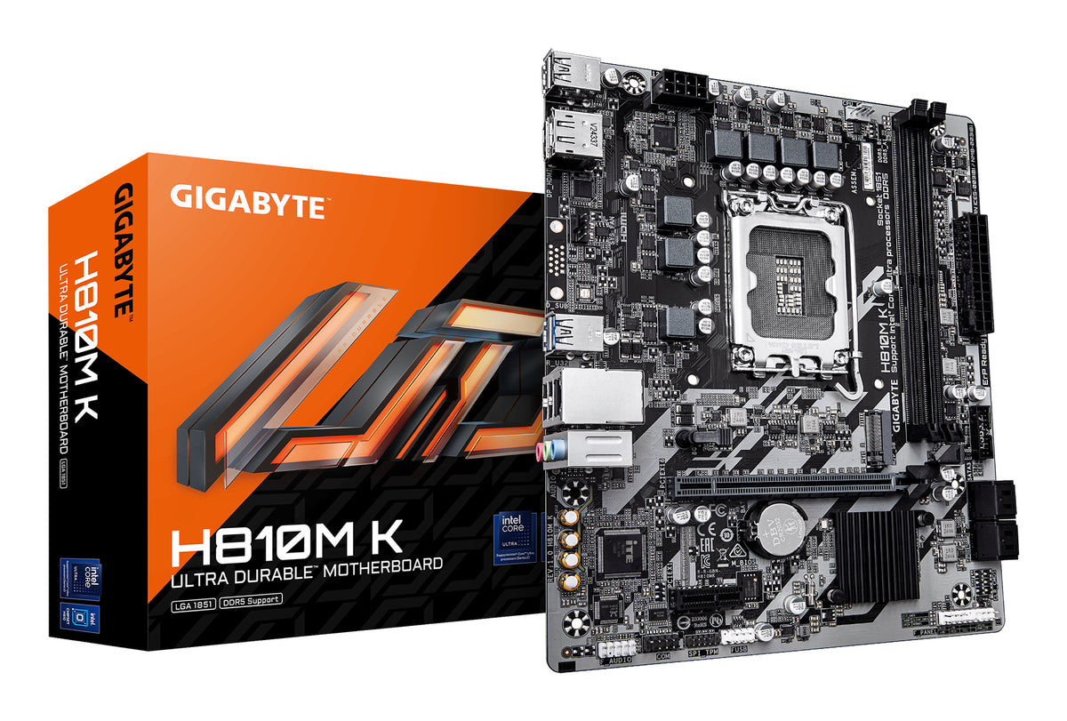 GIGABYTE H810M K moderkort Intel H810 LGA 1851 (Socket V1) micro ATX