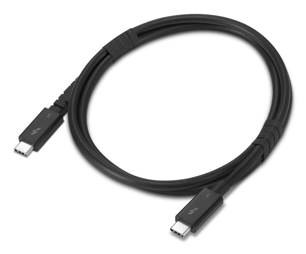Lenovo 4X91U94411 Thunderbolt-kablar 1 m 80 Gbit/s Svart