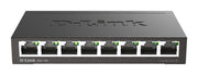 D-Link DGS-108 Ohanterad L2 Gigabit Ethernet (10/100/1000) Svart