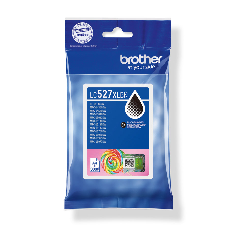 Brother LC527XLBK bläckpatroner Original Hög (XL) avkastning Svart