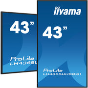 iiyama LH4365UHSB-B1 skyltställ Kioskdesign