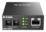 D-Link DMC-G02SC/B mediakonverterare för nätverk 1000 Mbit/s Flerläge