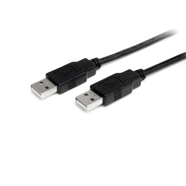 StarTech.com 1.0m USB 2.0 A-A USB-kablar 2 m USB A 0,48 Gbit/s Svart