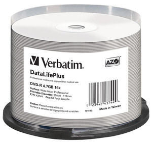 Verbatim DataLifePlus tomma Dvd:Er