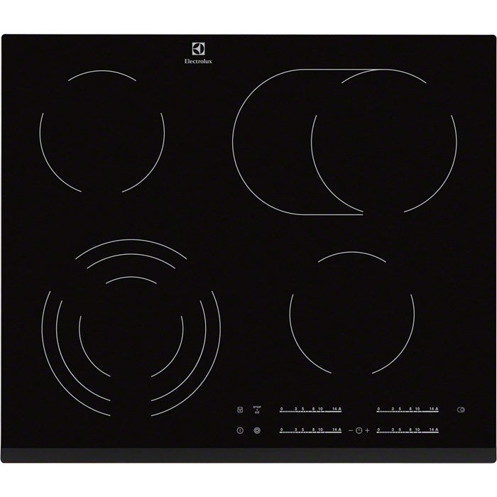 Electrolux EHF6547FXK spishällar Svart Inbyggd 4 zone(s)
