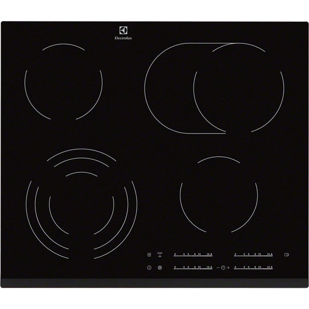 Electrolux EHF6547FXK spishällar Svart Inbyggd 4 zone(s)
