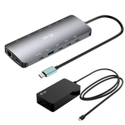 i-tec Metal C31NANOTRIPLEDOCKPD Kabel USB 3.2 Gen 1 (3.1 Gen 1) Type-C Grå