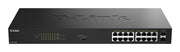 D-Link DGS-1018P Ohanterad Gigabit Ethernet (10/100/1000) Strömförsörjning via