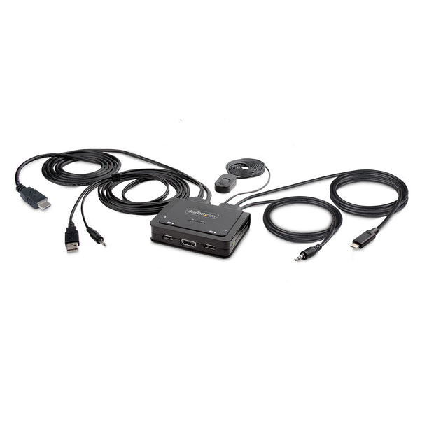 StarTech.com C2-H46-UAC-CBL-KVM KVM-switchar Svart