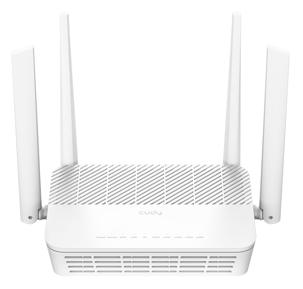 Cudy AX3000 trådlös router Gigabit Ethernet Dual-band (2,4 GHz / 5 GHz) Vit