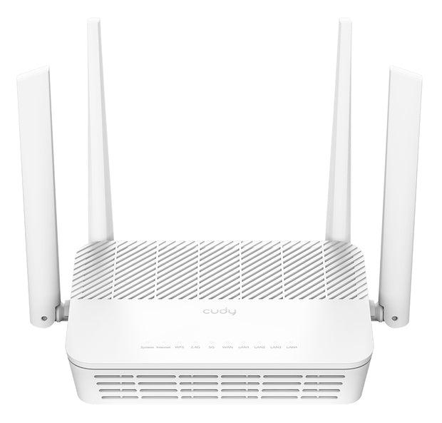 Cudy AX3000 trådlös router Gigabit Ethernet Dual-band (2,4 GHz / 5 GHz) Vit