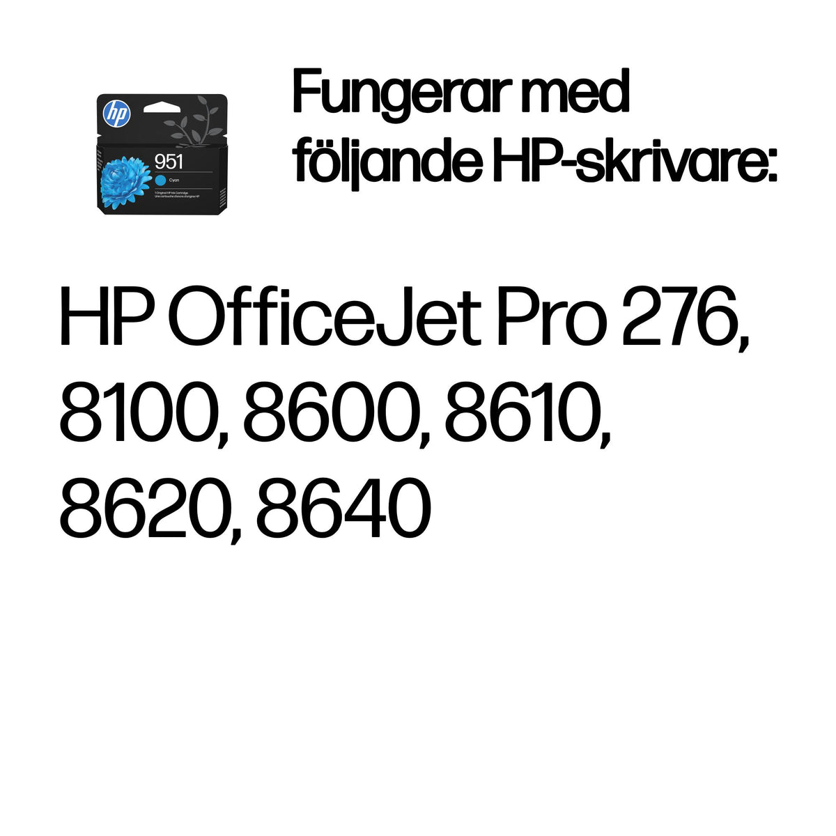 HP 951 cyan original bläckpatron